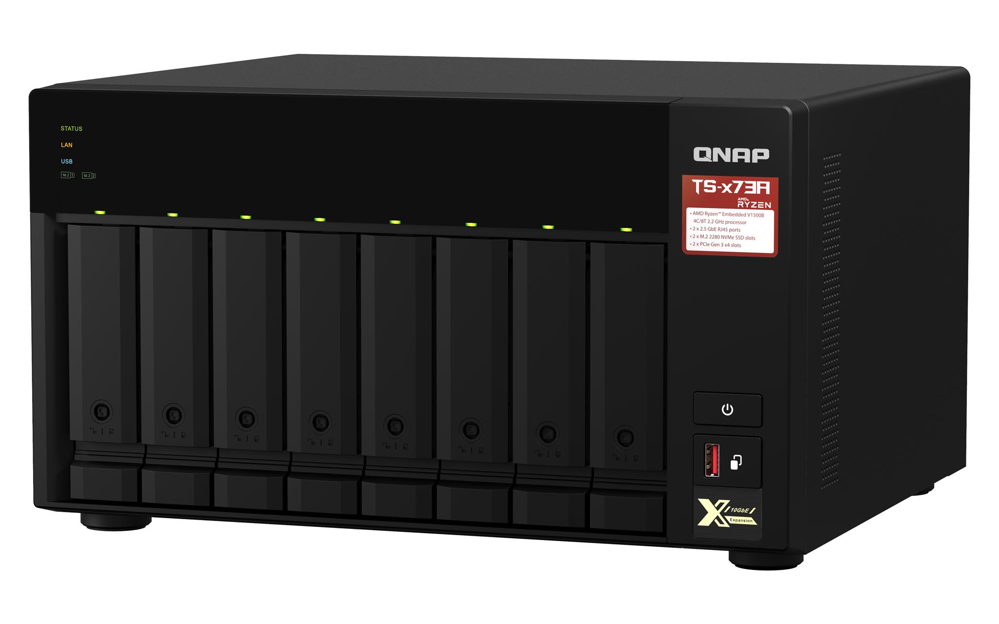 QNAP TS-873A-8G 8 Bay, Thiết Bị Lưu Trữ NAS QNAP TS-873A-8G Chính Hãng